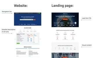 landing page